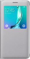 Samsung S View EF-CG928 - Flip-Hülle für Mobiltelefon - Silber - für Galaxy S6 edge+