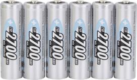 Ansmann Mignon (AA)-Akku NiMH HR06, 4 + 2 gratis 2700 mAh 1.2 V 6 St. (1322-0006-510)