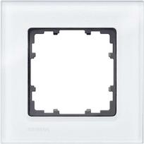 Siemens 1fach Rahmen Delta Glas satiniert 5TG1201 (5TG1201)