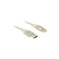 DeLOCK - USB-Kabel - USB (M) - USB Typ B, 4-polig (M) - 1,0m (USB/USB2.0) - durchsichtig (83892)