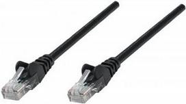 Intellinet Network Patch Cable, Cat6, 10m, Black, Copper, U/UTP, PVC, RJ45, Gold Plated Contacts, Snagless, Booted, Lifetime Warranty, Polybag - Patch-Kabel - RJ-45 (M) zu RJ-45 (M) - 10,0m - UTP - CAT 6 - geformt, ohne Haken - Schwarz (738392)