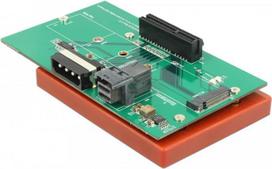 Delock U.2 SFF-8643 Adapter zu PCIe x4 oder M.2 Key M Slot mit Befestigungsplatte (63952)