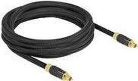 Delock - Digitales Audio-Kabel (optisch) - SPDIF - TOSLINK männlich bis TOSLINK männlich - 3,0m - Glasfaser - Anthrazit (86594)