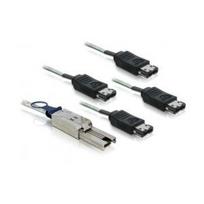 DeLOCK - SATA- / SAS-Kabel - 4-Lane - eSATA (W) bis 4x Shielded Mini MultiLane SAS (SFF-8088), 26-polig (M) - 1 m