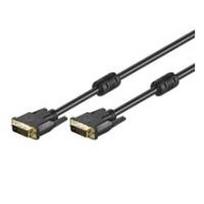 Wentronic Goobay DVI-D FullHD Kabel Dual Link, Schwarz, 10 m - DVI-D-Stecker Dual-Link (24+1-Pin) > DVI-D-Stecker Dual-Link (24+1-Pin) (93109)