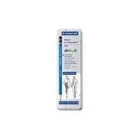 STAEDTLER Bleistift Mars Lumograph, 6er Metalletui Minenstärke: 2,0 mm, sechseckig, blau lackiert (100 G6)