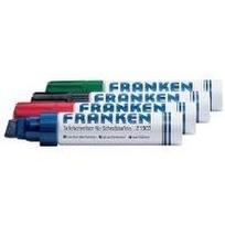 Franken JumboMarker Marker 4 Stück(e) Meißel Schwarz - Blau - Grün - Rot (Z1909)