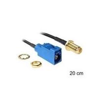 DeLOCK - Antennenkabel - SMA (W) - FAKRA C-Anschluss (W) - 20cm - (RG-174) - Schwarz (88581)