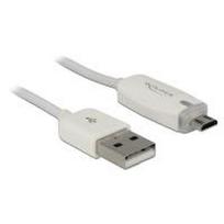 DeLOCK - USB-Kabel - USB Typ A, 4-polig (M) - 5-polig Micro-USB Typ B (M) - 1,0m (USB/USB2.0) - weiß (83604)