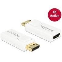 DeLOCK - Video- / Audio-Adapter - DisplayPort / HDMI - DisplayPort (M) - HDMI, 19-polig (W) - (DisplayPort 1,2) - weiß (65580)