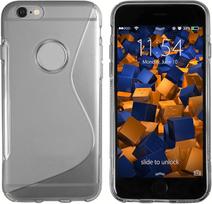 mumbi TPU Hülle S-Design transparent schwarz für Apple iPhone 6/6s (MUMBI_4498)