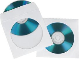 Hama CD/DVD Protective Sleeves - CD-/DVD-Hülle - weiß (Packung mit 25) (00051179)