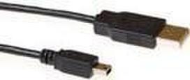 ACT USB 2.0 cable - A - 5 pin Mini B 5.0m 5m USB A Mini-USB B Männlich Männlich Schwarz USB Kabel (SB2415)