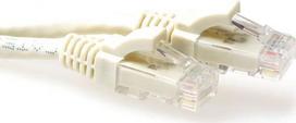 ACT Ivory 20 meter U/UTP CAT6A patch cable snagless with RJ45 connectors. Cat6a u/utp snagless iv 20.00m (IB3220)