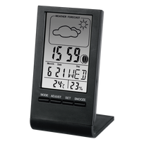 Hama TH-100 - Schwarz - Innen-Hygrometer - Innen-Thermometer - 20 - 95% - 0 - 50 °C - F,°C - Digital (00186358)
