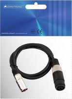Omnitronic 30225590 XLR Adapterkabel [1x Lautsprecherkupplung - 1x XLR-Stecker 3 polig] 1.00 m Schwarz (30225590)