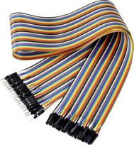 Renkforce Jumper-Kabel Arduino, Banana Pi, Raspberry Pi [40x Drahtbrücken-Stecker - 40x Drahtbrücken-Buchse] 60.00 cm Bunt (RF-4599682)