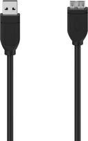 Hama 00300064 USB Kabel 0,75 m USB 3.2 Gen 1 (3.1 Gen 1) Micro-USB B USB A Schwarz (00300064)
