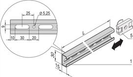 SCHROFF C-RAIL F.600W CABINET 450L 4X - Rack-Zubehör (22114455)