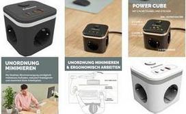 Fellowes Power Cube 3xSteckdose 1xUSB-A 2xUSB-C Schalter wei (100137168)