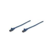 Intellinet Network Patch Cable, Cat6, 3m, Blue, CCA, U/UTP, PVC, RJ45, Gold Plated Contacts, Snagless, Booted, Lifetime Warranty, Polybag - Patch-Kabel - RJ-45 (M) zu RJ-45 (M) - 3,0m - UTP - CAT 6 - geformt, ohne Haken - Blau (342605)