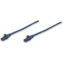 Intellinet Network Patch Cable, Cat6, 1,5m, Blue, CCA, U/UTP, PVC, RJ45, Gold Plated Contacts, Snagless, Booted, Lifetime Warranty, Polybag - Patch-Kabel - RJ-45 (M) zu RJ-45 (M) - 1,5m - UTP - CAT 6 - geformt, ohne Haken - Blau (342582)