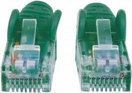 Intellinet Network Patch Cable, Cat6, 20m, Green, CCA, U/UTP, PVC, RJ45, Gold Plated Contacts, Snagless, Booted, Lifetime Warranty, Polybag - Patch-Kabel - RJ-45 (M) zu RJ-45 (M) - 20,0m - UTP - CAT 6 - ohne Haken - grün (730457)
