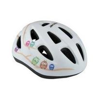 FISCHER Kinder-Fahrrad-Helm Eule, Größe: S/M Innenschale aus hochfestem EPS, verstellbares, beleuchtetes - 1 Stück (86107)