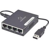 renkforce Netzwerk Switch RJ45 mit USB-Stromversorgung 4 Port 1Gbit/s (1423415)