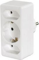 Hama 00108844 Typ F (Schuko) Universal Weiß Netzstecker-Adapter (00108844)
