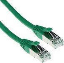 ACT Green 7 meter SFTP CAT6A patch cable snagless with RJ45 connectors. Cat6a s/ftp snagless gn 7.00m (FB6707)