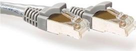 ACT Grey 20 meter SFTP CAT6A patch cable snagless with RJ45 connectors. Cat6a s/ftp snagless gy 20.00m (FB3020)