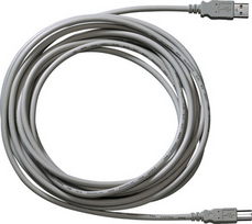 GIRA 090300 USB Kabel 3 m USB 2.0 USB A USB B Grau (090300)