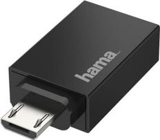 Hama - USB-Adapter - Micro-USB Type A (M) zu USB Typ A (W) - USB2.0 OTG - Schwarz (00200307)