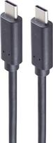 shiverpeaks ®-BASIC-S--USB-C Verbindungskabel--USB Kabel 3.2 USB Typ C Stecker auf USB Typ C Stecker, Gen 2x2 weiß, 1,5m (BS13-48156)