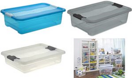 keeeper Aufbewahrungsbox cornelia, 7 Liter, crystal-grey transparent, mit Deckel, Deckel mit Schiebeverschluss, - 1 Stück (1094482700000)