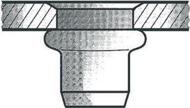 Gesipa Blindnietmutter Al M4x6x11,0 Standard KS 0,25-3,0mm (Pack mit 500 St) (1433676)