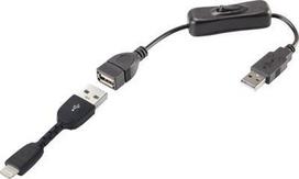 Renkforce Apple iPad/iPhone/iPod Anschlusskabel [1x USB 2.0 Stecker A - 1x Apple Lightning-Stecker] 0.30 m Schwarz (RF3346622)