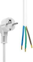 MicroConnect Schuko - Open End Power cable 3m White (MC-PE003SCHW-OE)