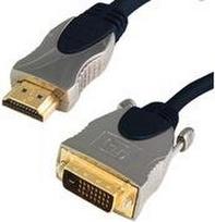 ShiverPeaks Fröhlich + Walter Professional - Videokabel - HDMI / DVI - HDMI, 19-polig (M) - DVI-D (M) - 2 m - Dreifachisolierung (77482-SPP)