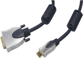 Shiverpeaks - HDMI Kabel - HDMI Typ A, 19 Pin (M) - DVI-D 24+1 (M) - 1,0m - blau (77480-SPP)