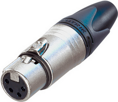 Neutrik NC4FXX XLR Schwarz - Metallisch Drahtverbinder (NC4FXX)