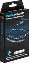 RealPower floating cable 2in1 - Lade-/Datenkabel für iPad/iPhone/iPod/Mobiltelefon - Lightning / USB - 5-polig Micro-USB Typ B, Lightning (M) bis USB (M) - 74.5 cm - Blau (185961)