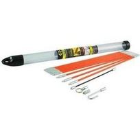 C.K Einziehstangensatz fÃ¼r KabeleinziehbÃ¤nder, 3,3 Meter bestehend aus 10 StÃ¤ben Ã  33 cm, Kabelhaken, Stahl - 1 StÃ¼ck (T5411)