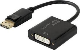 Renkforce DisplayPort / DVI Adapter [1x DisplayPort Stecker - 1x DVI-Buchse 24+5pol.] Schwarz vergoldete Steckkontakte Renkforce (1433016)