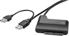 Renkforce Festplatten Adapter [1x USB 2.0 Stecker A - 1x SATA-Kombi-Stecker 7+15pol.] 0.30 m Schwarz Renkforce (1490971)