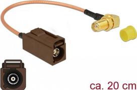 DeLOCK - Antennenkabel - FAKRA F connector (W) bis SMA (M) gewinkelt - 20cm - Koax (89684)