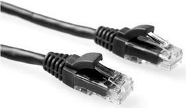 ACT Black 7 meter U/UTP CAT6 patch cable component level with RJ45 connectors. Cat6 u/utp component bk 7.00m (IK8907)