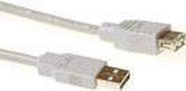 ACT USB 2.0 extension cable - A Male - A Female 5m USB Kabel Elfenbein (SB2205)