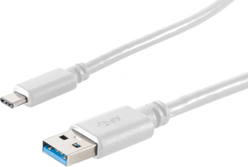 shiverpeaks BS13-31046 USB Kabel 3 m 3.2 Gen 1 (3.1 Gen 1) USB A USB C Weiß (BS13-31046)